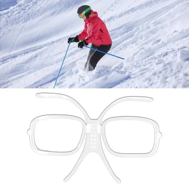 652F Occhiali da sci Prescrizione Inserto Adattatore Clip 140mm Regolabile per Occhiali da sci Snowboard Sport Occhiali da sci