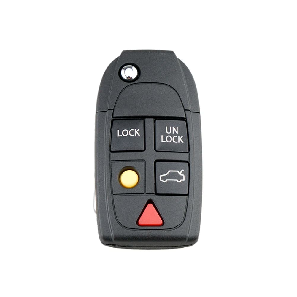 5 pulsanti Flip Remote Key Case FOB sostituzione adatta per VOLVO S60 2000-2009 / S80 1999-2006 /V70 2000-2007 XC90 2002-2013 chiave auto