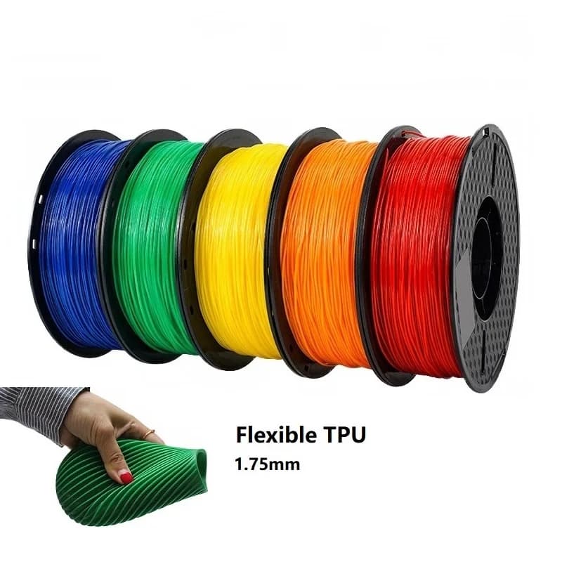 Flexible Filament TPU 1.75mm 1KG 3D Filament TPU Printing Material Turquoise Transparent Filament for 3D Printer TPU Filament