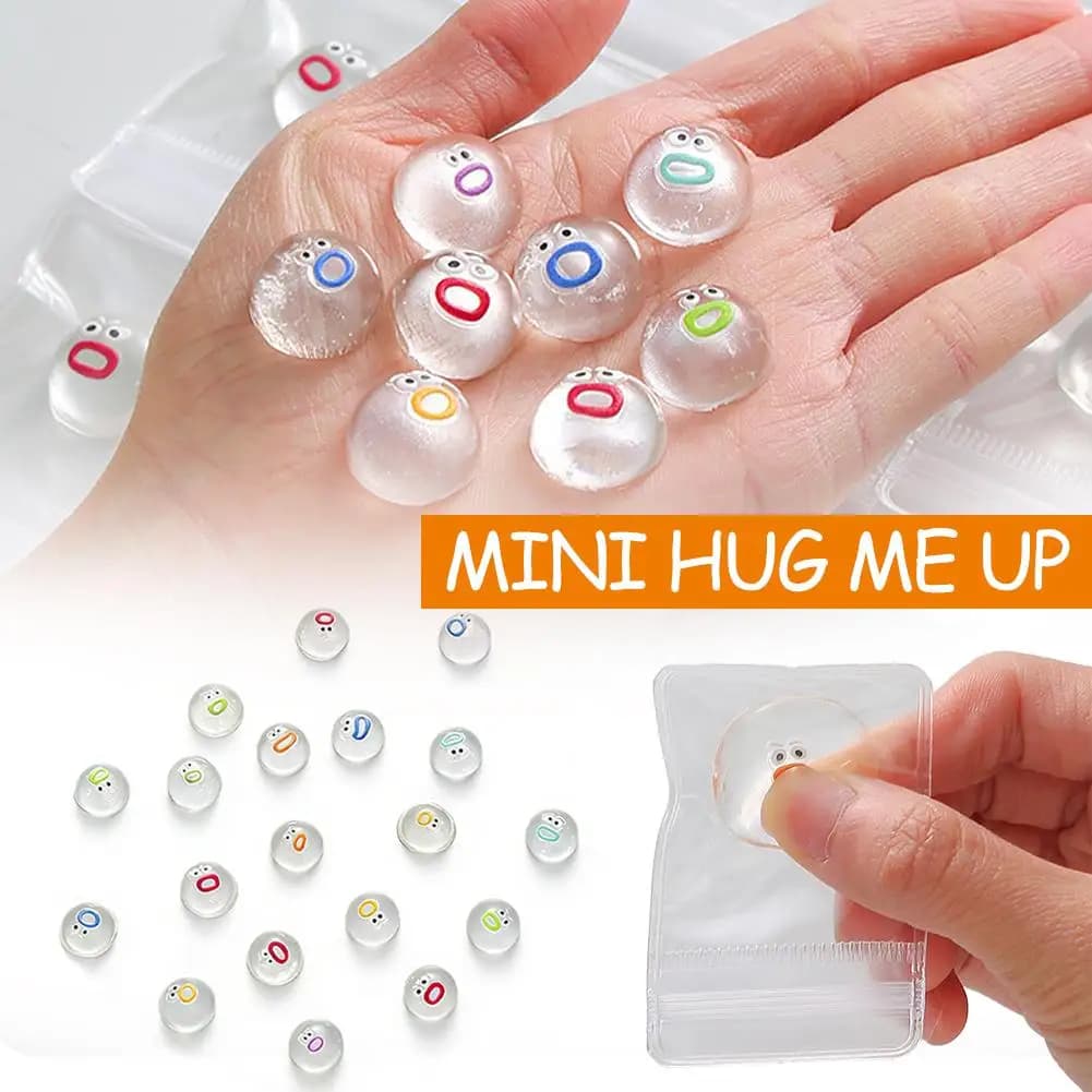 Mini Squishies Giocattoli Antistress con Espressioni, Fidget Poppers Sensoriali, Accessori da Scrivania Carini per Bambini e Ragazzi