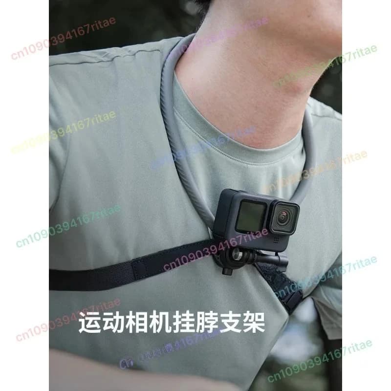 Staffa per il collo della fotocamera d'azione, supporto per cellulare fisso sul petto