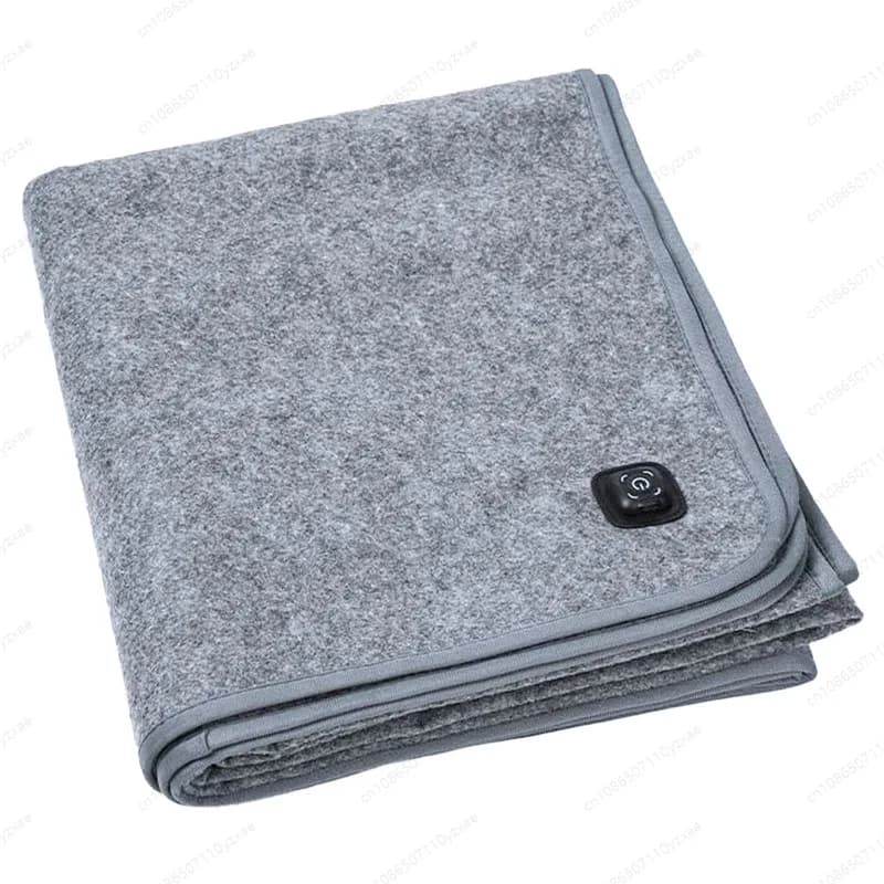 5V Safe USB Electric Blanket, Portable Heating for Double/Single, Energy Efficient with Power