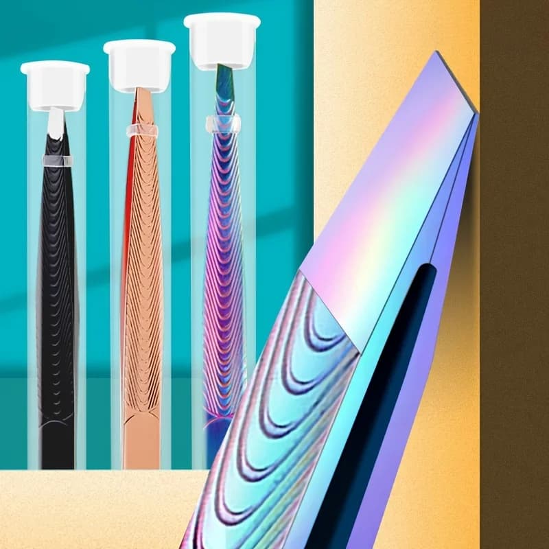 Trimmer Stainless Steel Shaving Tweezers Clear Beige Color Shoe And Face Makeup Hair Removal Tool, Eyebrow Clips