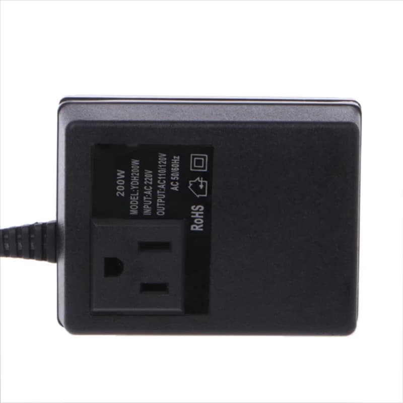 Adattatore per spina europea da 200 W CA 220 V a 110 V Riduce il trasformatore Converti l'alimentazione da viaggio