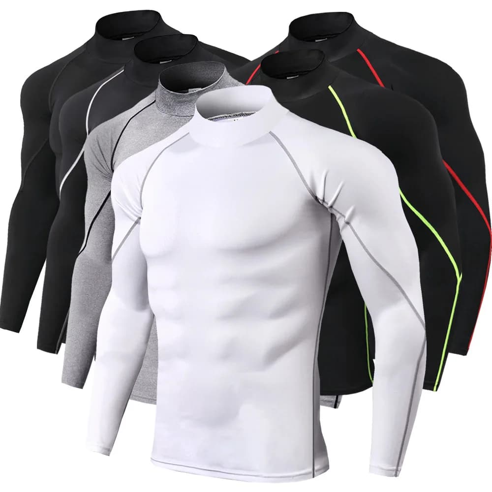 Men's Sports T-shirt Running T-Shirt for Fast Drying bodybuilding Long Sleeved Gym T-Shirt for Men's Fitness Cheerful Rashgard