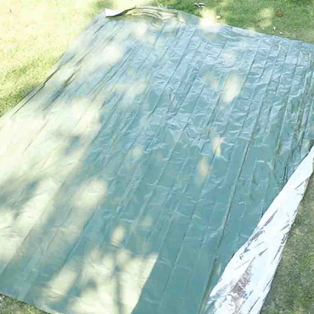 Coperte di sopravvivenza da 3 pezzi, coperte termiche di emergenza per esterni, coperte da campeggio, pellicola riflettente impermeabile, forniture di primo soccorso portatili