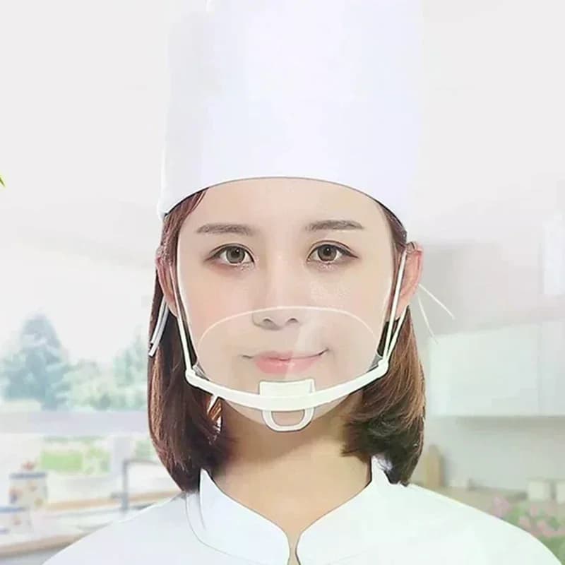Maschera per catering specifica per cucina Visiera protettiva trasparente da cucina confezione da 10