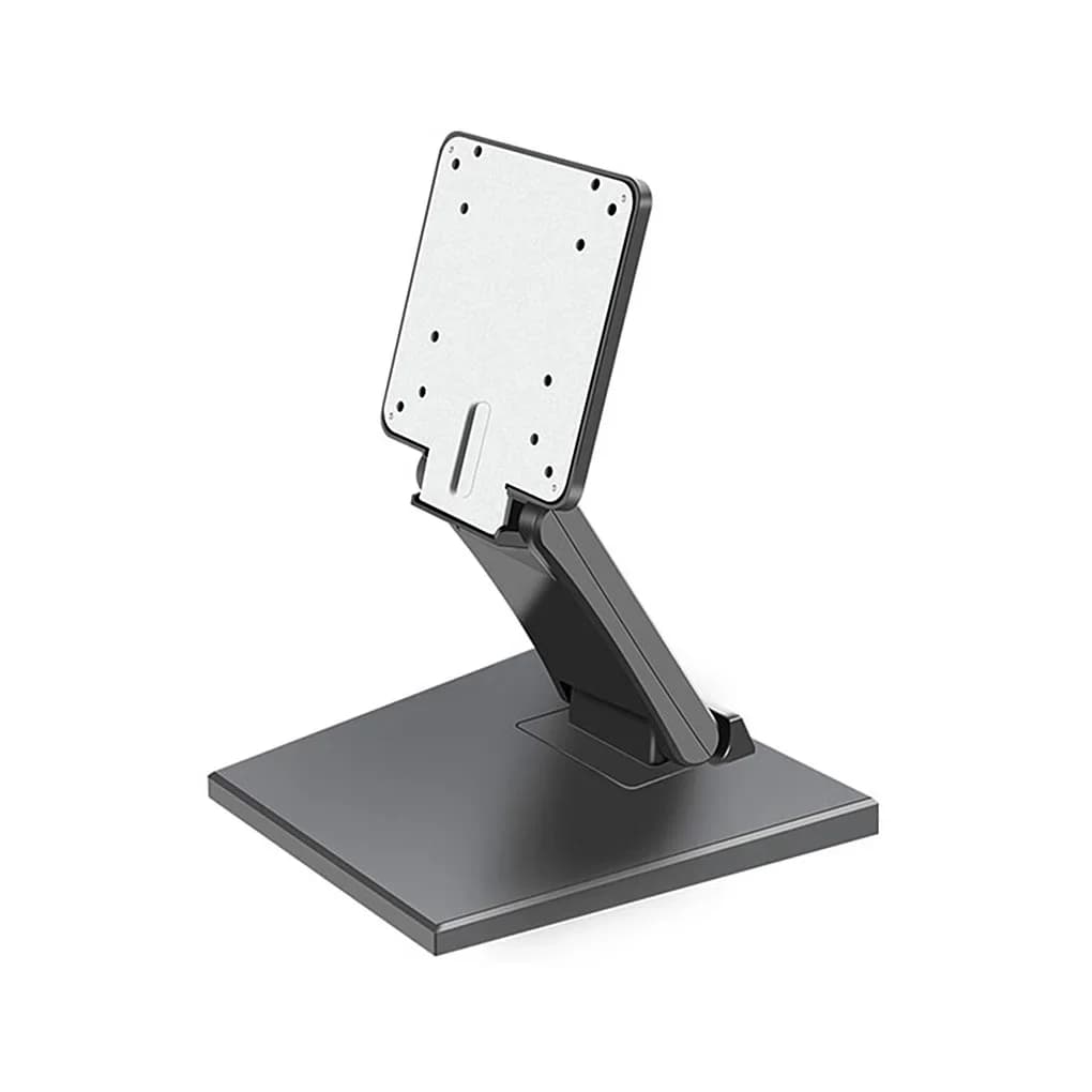 Staffa di supporto per monitor per computer pieghevole VESA Scaffale da tavolo PC LCD Supporto verticale per montaggio verticale 75 * 75mm Supporto per 17-24 pollici