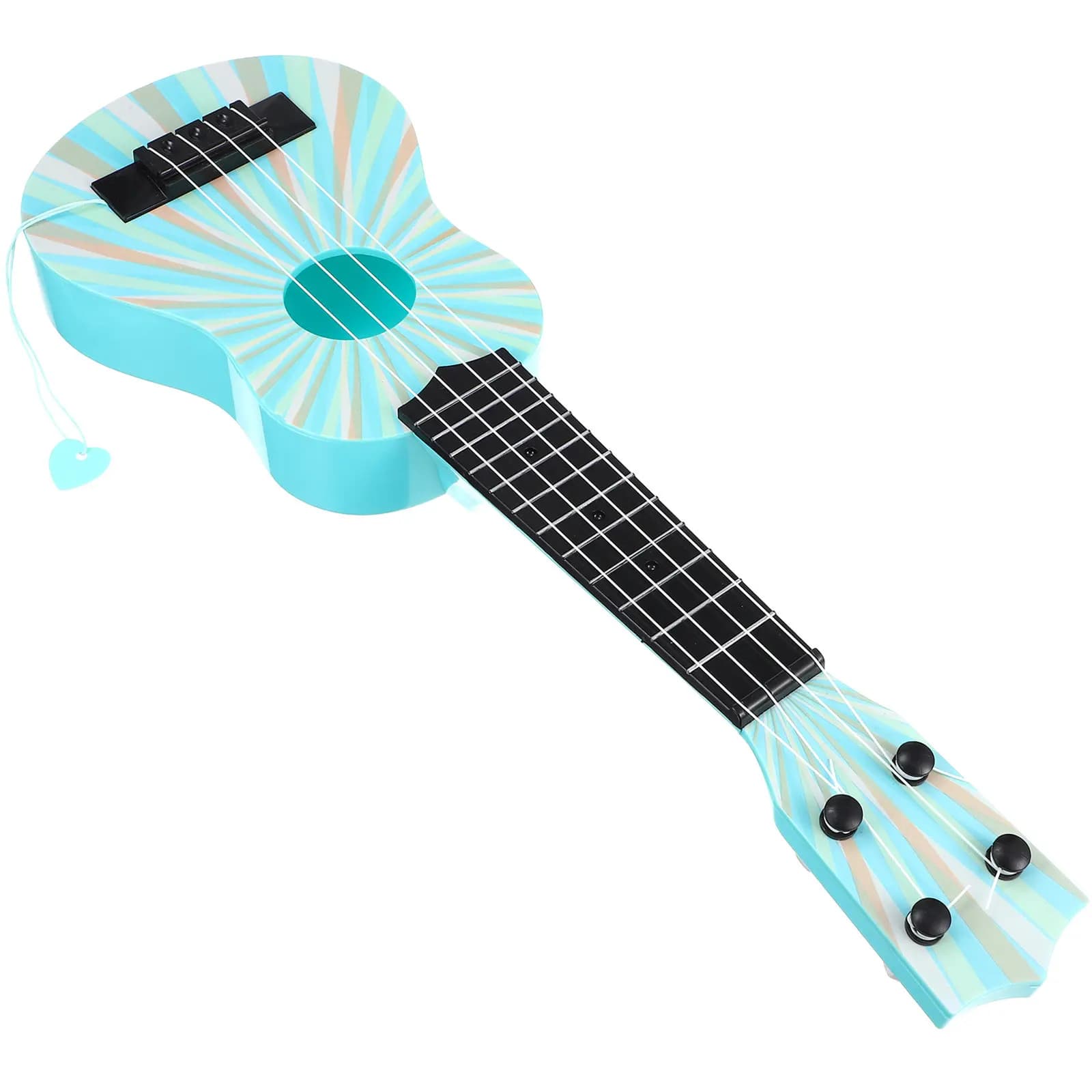 Ukulele Educativo per Bambini, Chitarra in Plastica, Strumento Musicale Simulato per Bambini, Decorazione per la Cameretta, Strumento di Apprendimento, Accessorio per Spettacoli