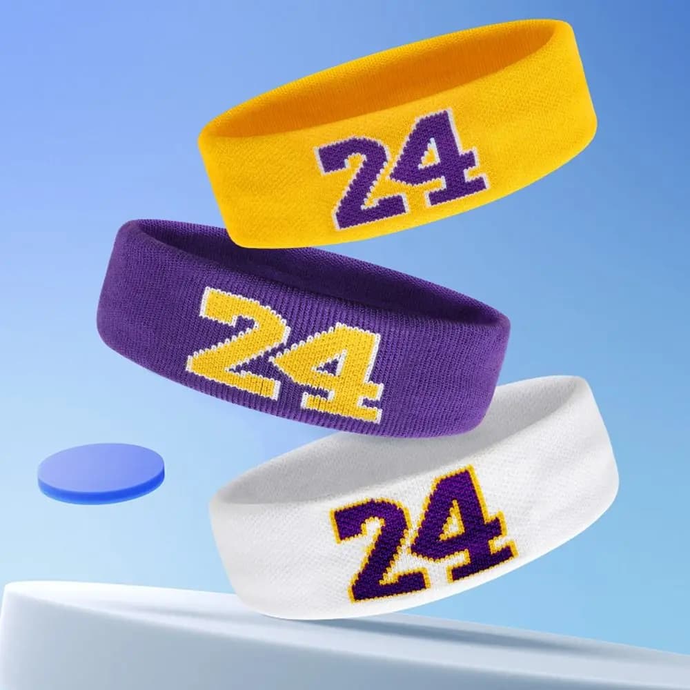 Fascia per capelli da basket assorbente il sudore, in cotone traspirante, per corsa, protezione, morbida, antitraspirante, per fitness