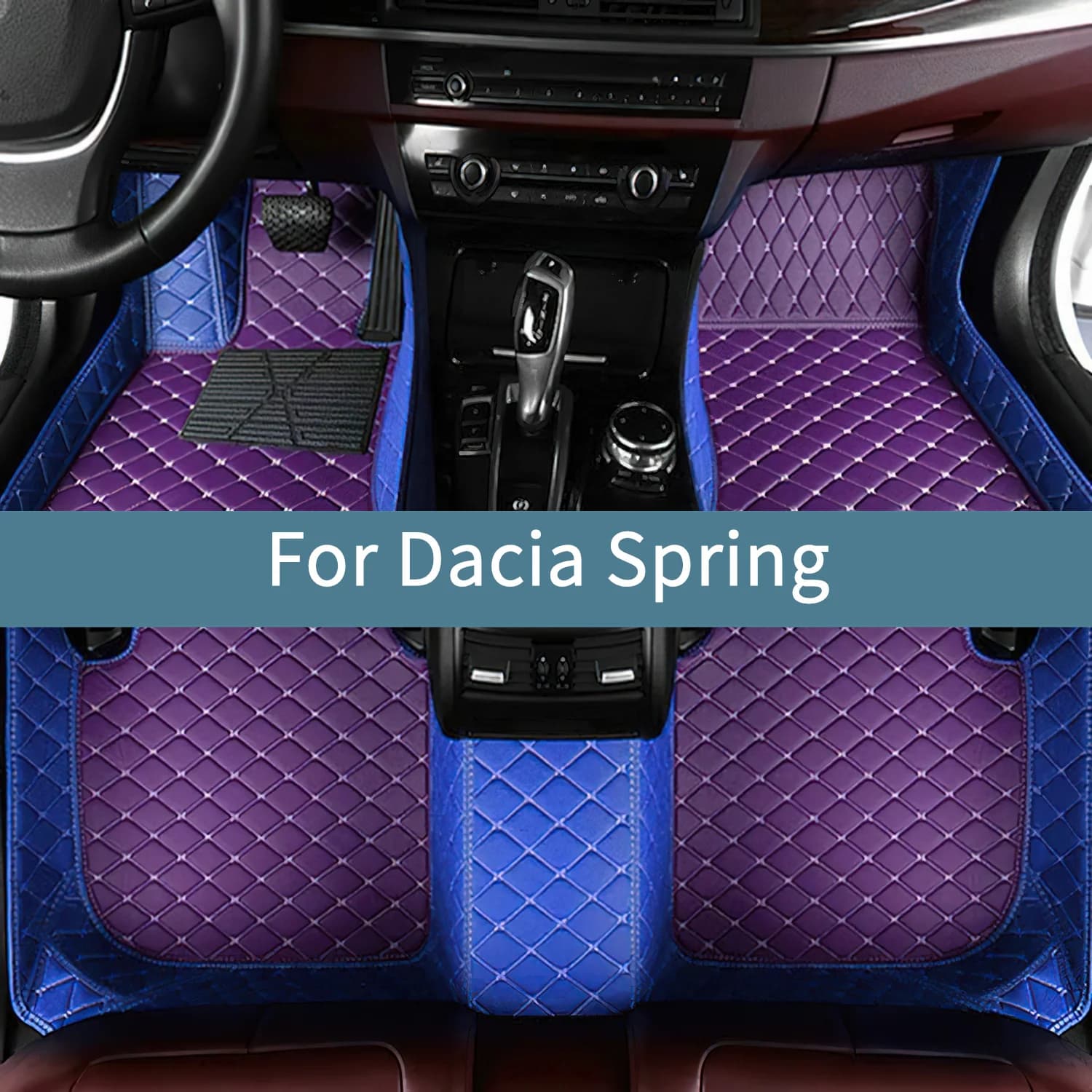 Tappetini auto per Dacia Spring 2022 2023 2024 2025 2026 Set completo impermeabile Tappetini per auto Accessori