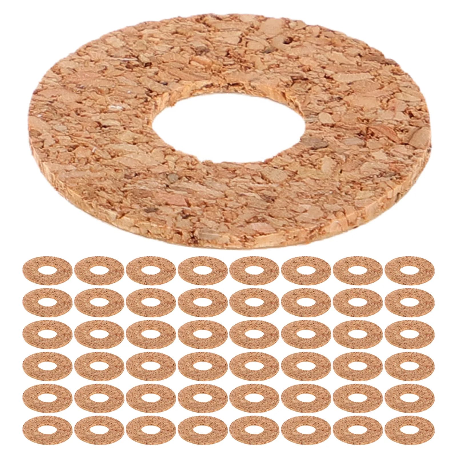 Guitar Pick Grips 60 Piece Anti Slip Cork Adhesive Pads 1mm Thin 19mm for Live Performance Control
