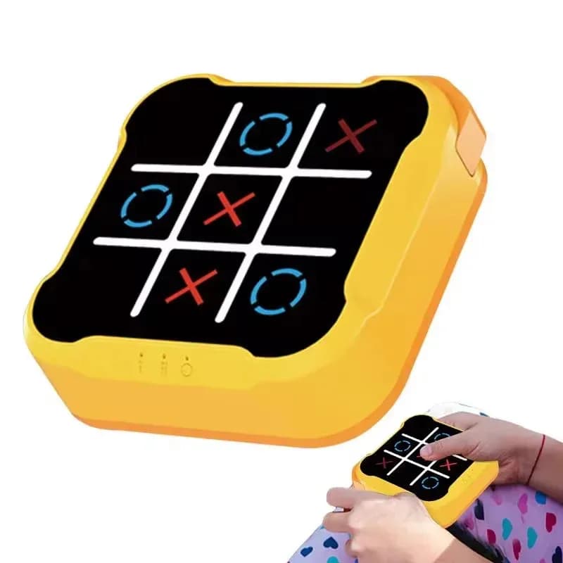 Set of Electronic Chess and Tris AI - Educational Puzzle, Perfect Gift for Children and Family Game Evenings