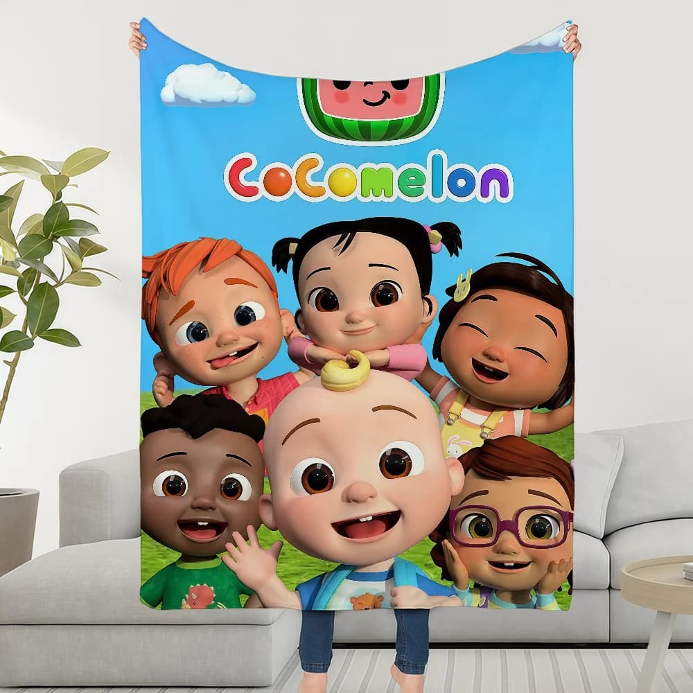 Cartoon Baby C-CoCo-melonS-ES Blanket Throw Super Cosy Plush Living Room Sofa Couch Childish Birthday Gifts