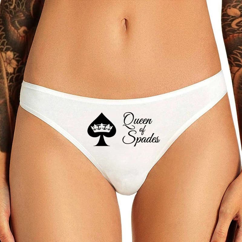 Queen of Spades Underwear for Hotwife Sexy Panties for Women Lovely Underpant Women's Intimates Seamless Thong