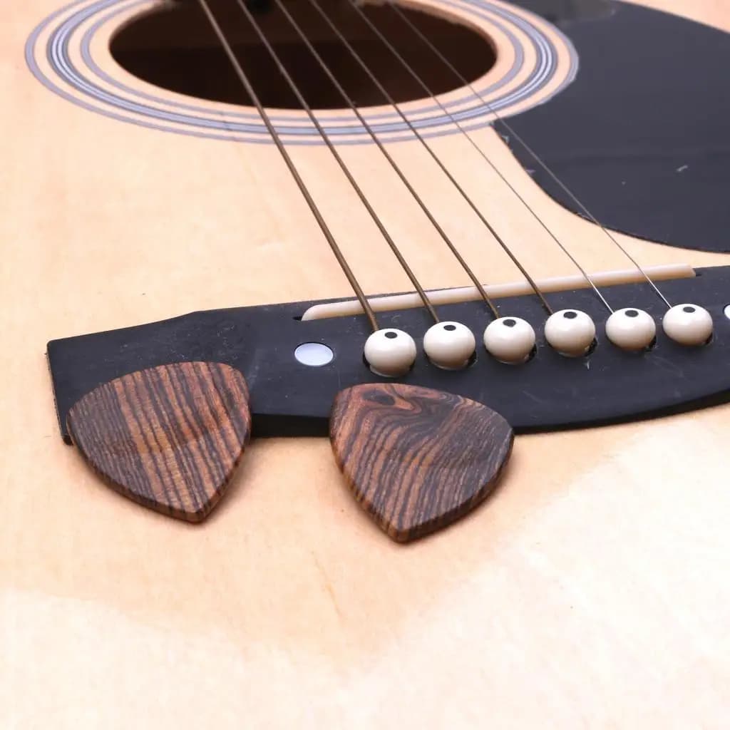 3x plettri per chitarra classica in legno massello per basso, plettro standard