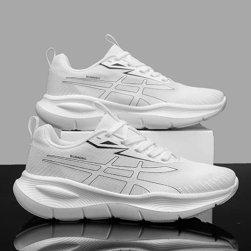 Scarpe da Corsa Unisex con Suola in EVA e Tomaia in Rete Traspirante, Sneakers Sportive Morbide e Ammortizzanti, Calzature Leggere