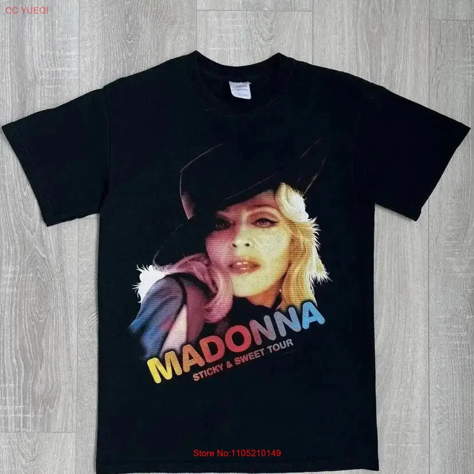 Madonna Sticky Sweet Tour 2008 Band T Shirt Size S vintage Washed Unisex Casual Soft designer clothes Slightly Stretched