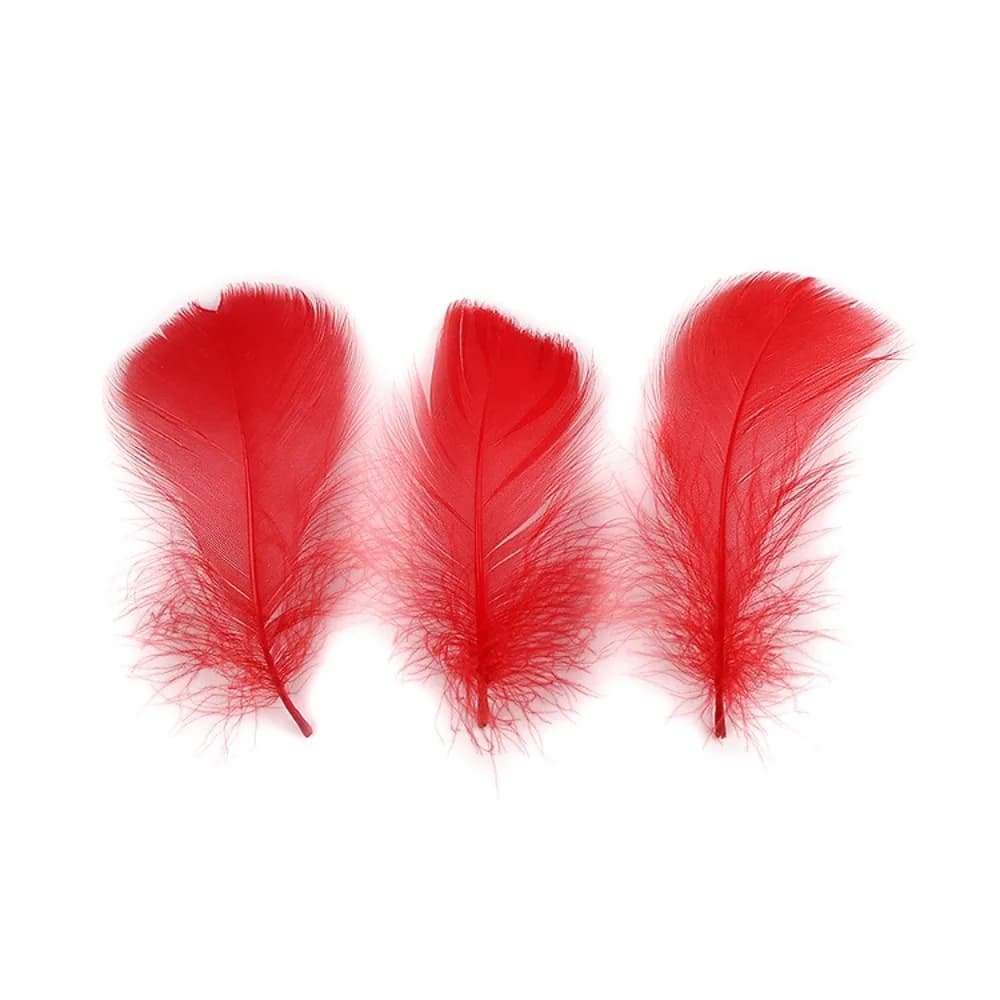 100pcs 7-12cm Goose Feathers Small Floating Swan Feather Plume Colorful Natural Dream Catcher Feathers
