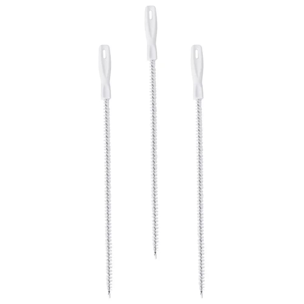 3Pcs Drain Cleaning Brush with Rotating Bristles for Sink Bathtub Toilet Hair Clog Removal Spiral Pipeline Tool