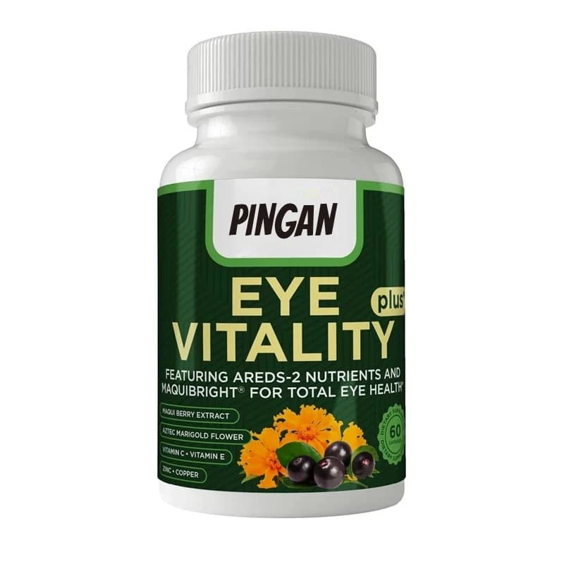 Eye vitality supplement, containing calendula, vitamins C and E, zinc, copper, 60 capsules