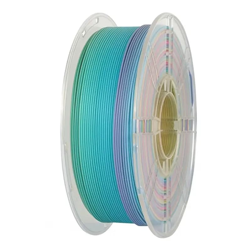 Multicolor Gradient Matte PLA 1.75Mm 1Kg Rainbow Color Change Low Gloss 3D Printer Filament