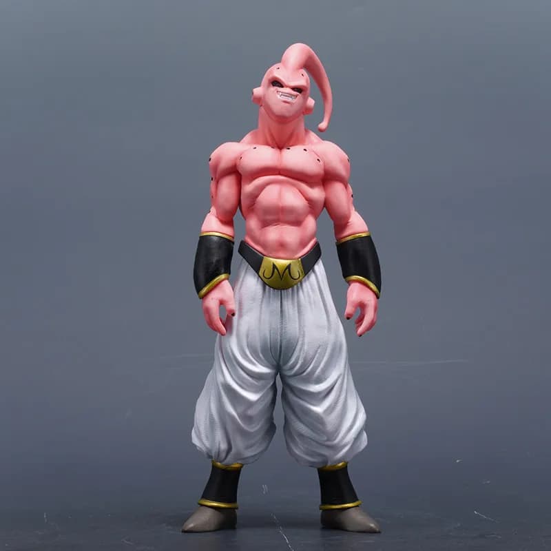 Action Figure di Majin Buu di Dragon Ball in Posa Eretta, Statua Muscolare, Decorazione da Scrivania, Modellino da Collezione per Appassionati di Anime