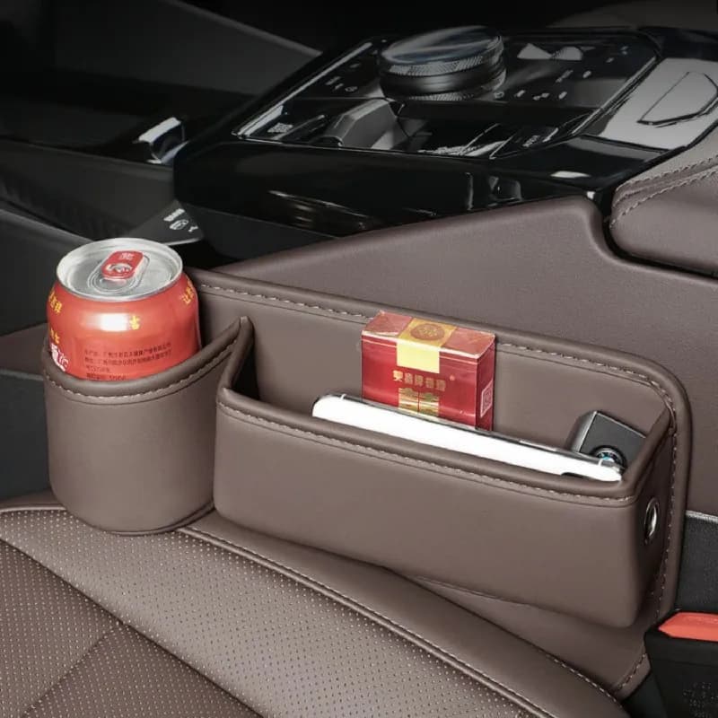 For Mazda CX-9 CX 9 CX9 TC 2016 ~ 2024 Car Seat Lateral Filling Kit Storage Box with Glass Holders Various Items Organizer Pocket Kit Durable