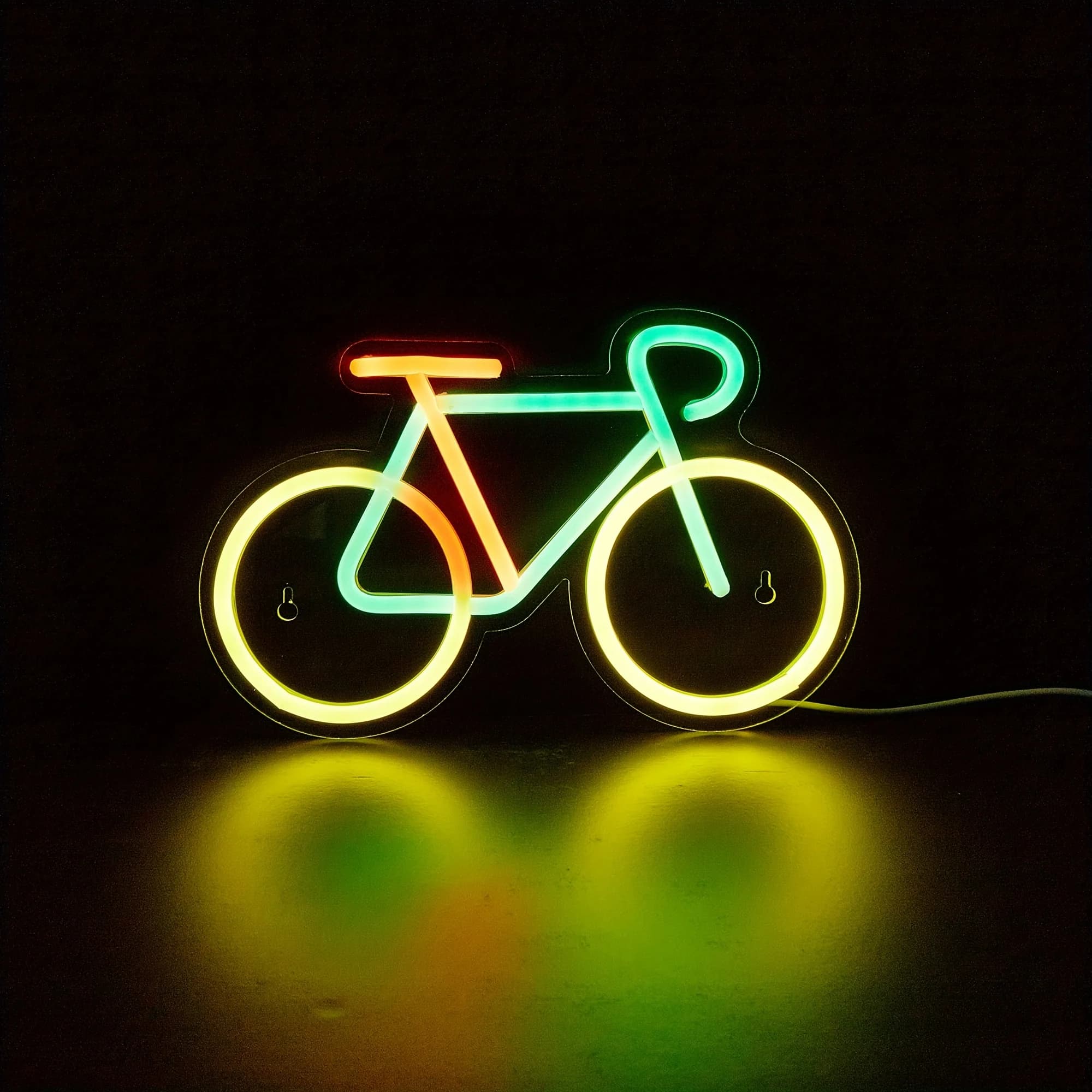Insegna al neon a LED per bicicletta, per decorazioni da parete e da tavolo, insegne luminose, per la decorazione della festa nuziale del bar della camera dei bambini della camera da letto