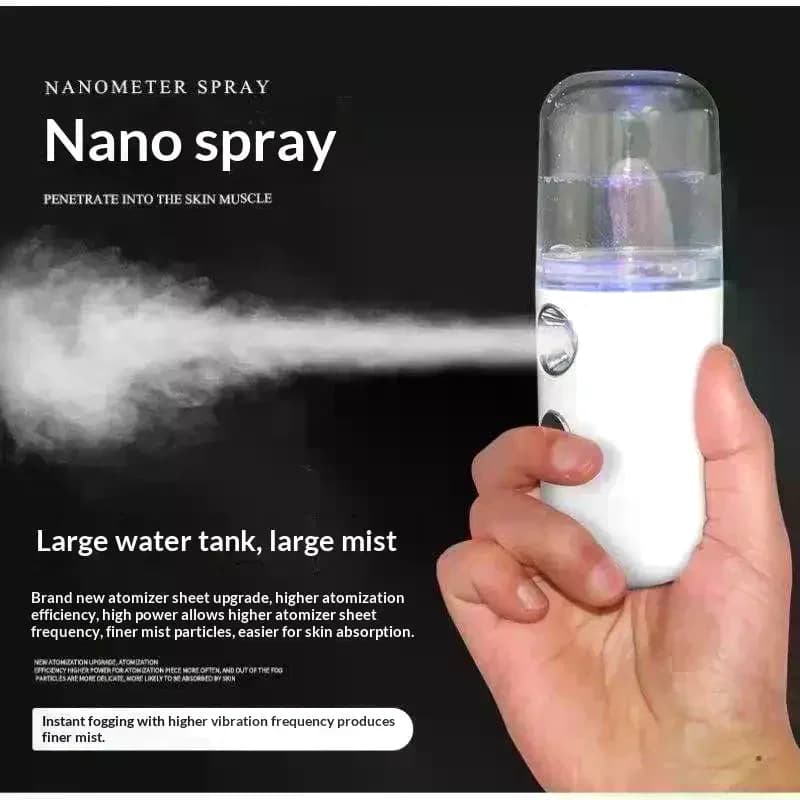 Nano Mister 30 Ml Mini Face Humidifier Portable Facial Sprayer USB Rechargeable Handy Skin Care Machine For Face Hydrating 1PC