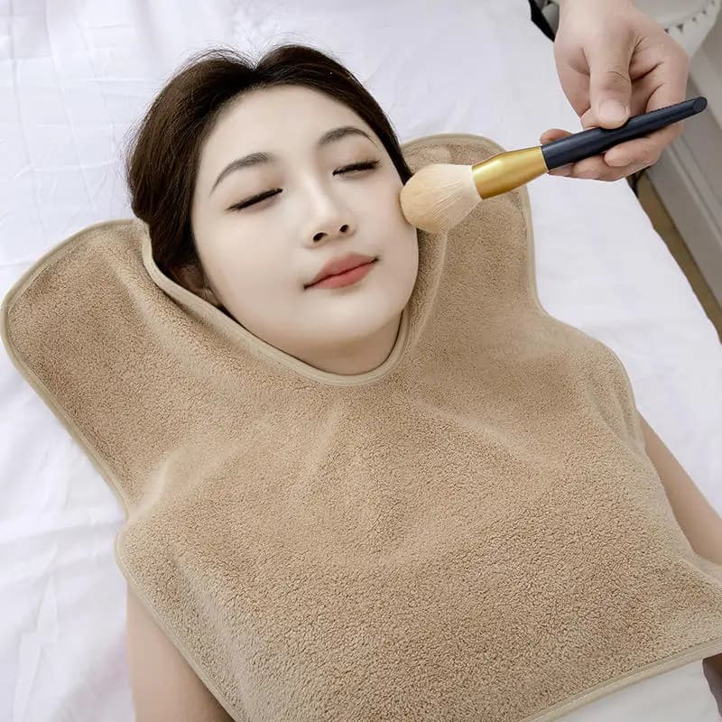 1 coral fleece saloon towel | Quick drying towel for face, massage and spa, facial skin care tools