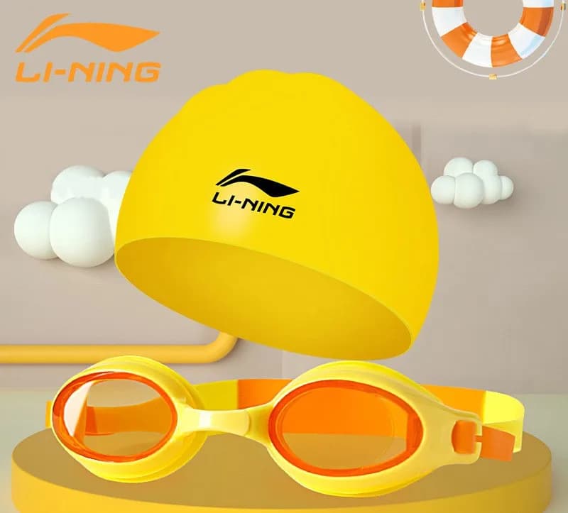 Waterproof Adjustable Silicone Swimwear UV Protector + Caps Professional Sports Sub Glasses