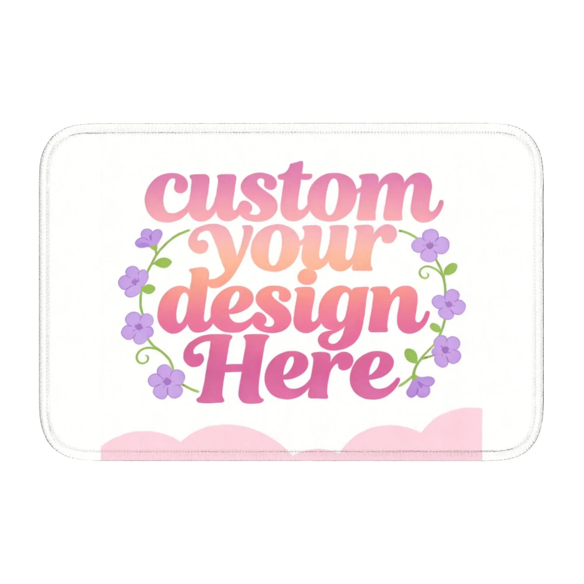 Custom Your Photo Logo Text Doormat Non-Slip Entrance Welcome Kitchen Bathroom Floor Door Mat Toilet Living Room Carpet Rug