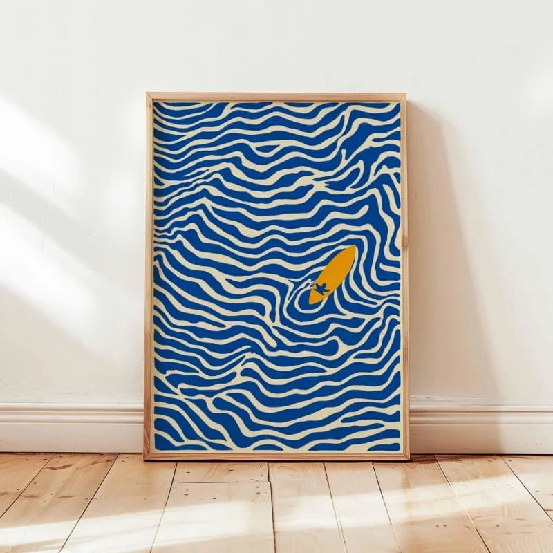 Surfing Poster, Beach Wall Art, Surf Print, Ocean Wave Poster, Coastal Surf Decor, Summer Surfing Print, Surfer Room Gift Art