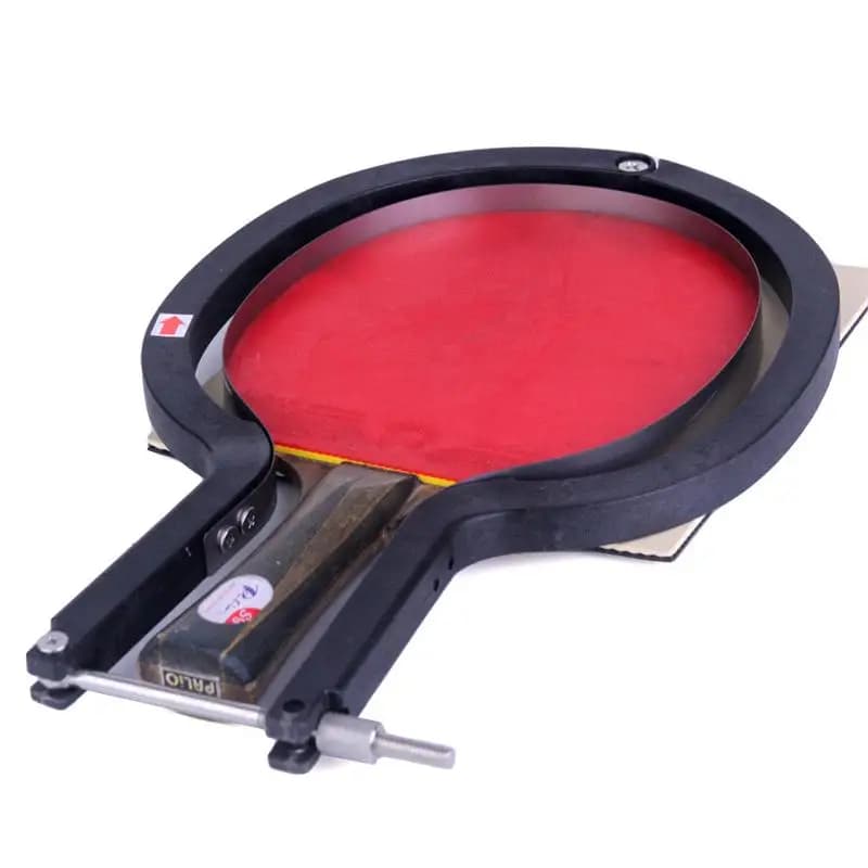 Set di coltelli con telaio per taglierina in gomma da ping pong professionale, foglio di gomma da taglio, pagaia da ping pong fai da te, utensile da taglio sicuro