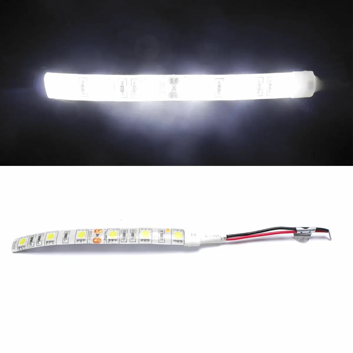 10 pz 10 cm 15 cm 20 cm 25 cm 30 cm 1 m LED Morbido Nastro Flessibile Esterno Interno 3000 k 4500 k 6000 k 2200 k Giallo Rosso Verde Blu Rosa