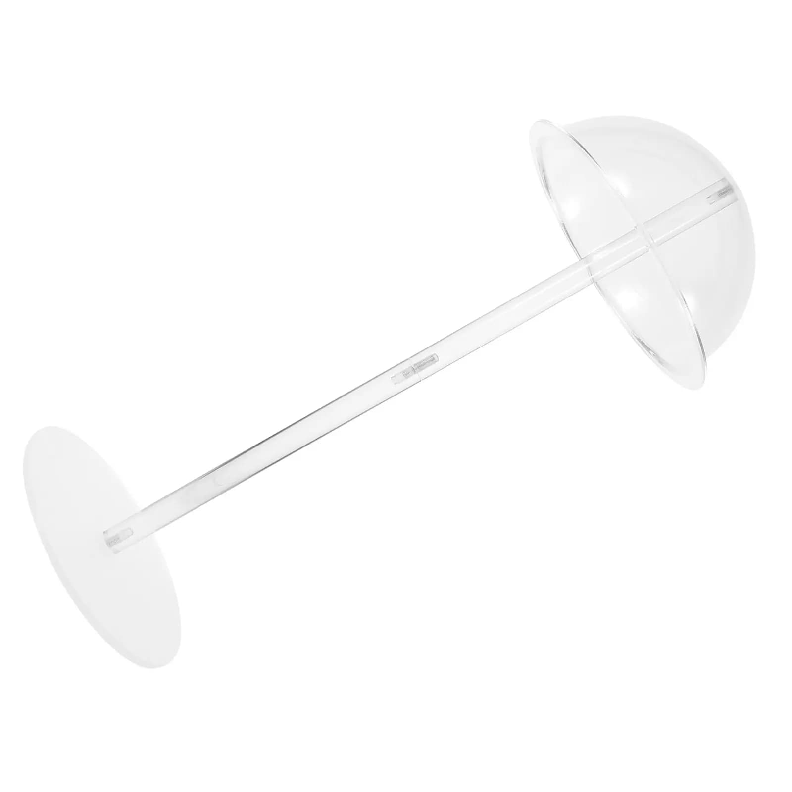 Espositore Autoportante in Acrilico per Cappelli da Baseball, Supporto a Cupola da 40 cm, Stabile e Sicuro per Casa e Negozio