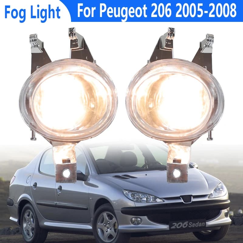 Fendinebbia Per Peugeot 206 2005 2006 2007 2008 Auto Fendinebbia Anteriore Fendinebbia Paraurti Anteriore Lampada Riflettore Luce di Guida