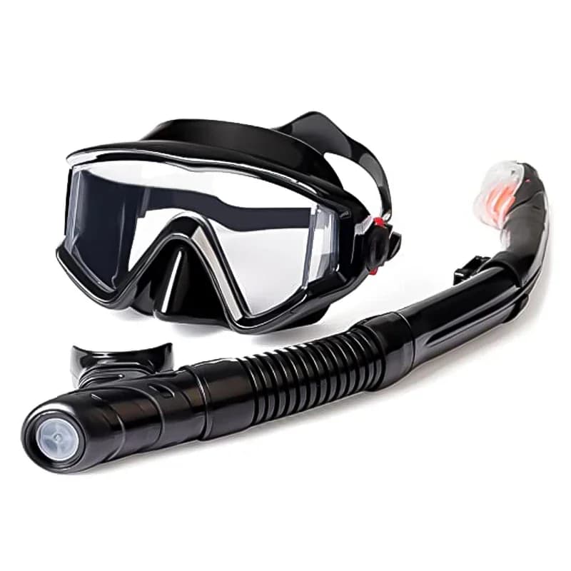 Underwater Mask Overview for Adults with 3 Tempered Glass Lens for Diving, Snorkeling and Swimming
