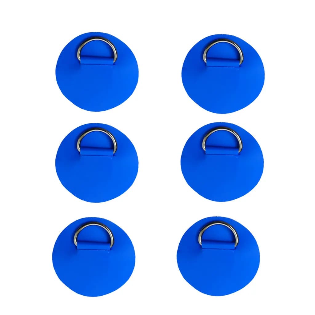 Patch ad anello a D da 6,5 cm per gommone, kayak, dinghy, SUP, patch in PVC ad anello a D per stand-up paddleboard, canoa, rafting, anello per corda