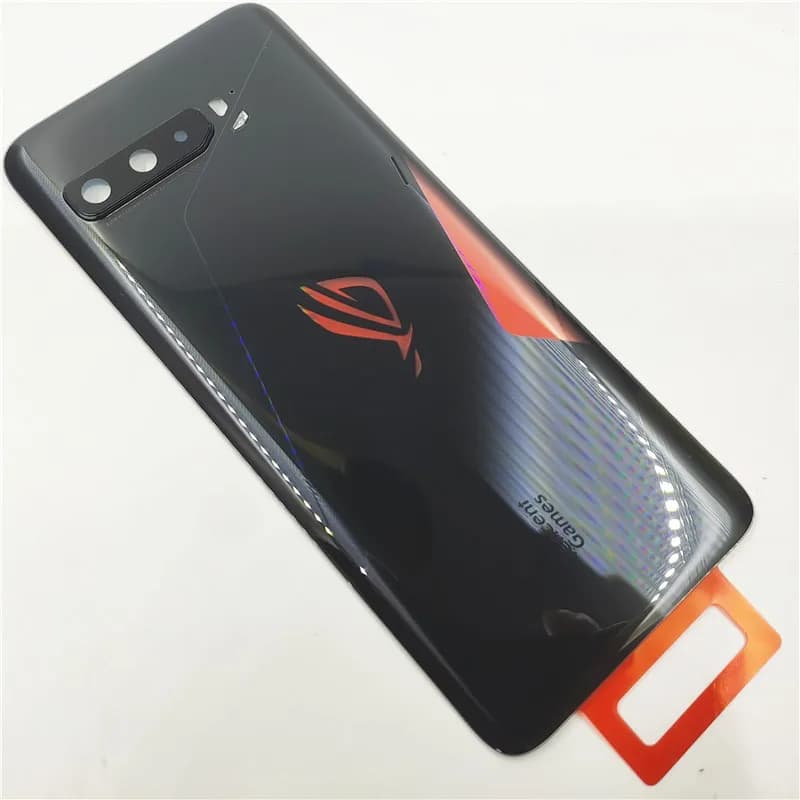 Custodia per porta posteriore per Asus ROG Phone 3 ZS661KS ROG Phone 3 Strix Cover posteriore per batteria con parti di riparazione per obiettivo telaio fotocamera