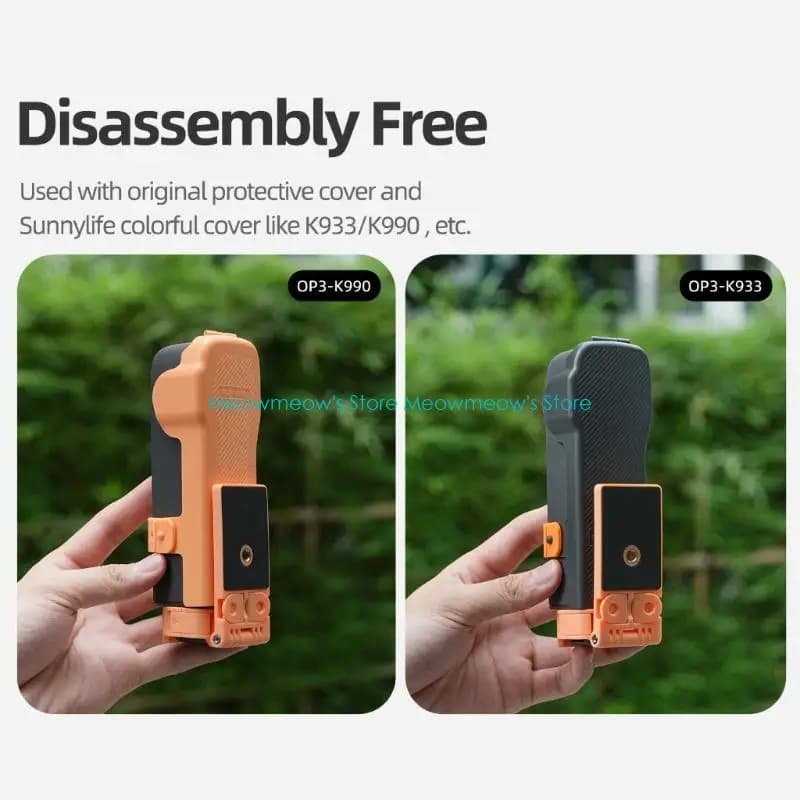W91A magnetic camera support offers angle adjustment and cold slip integration for Pocket3