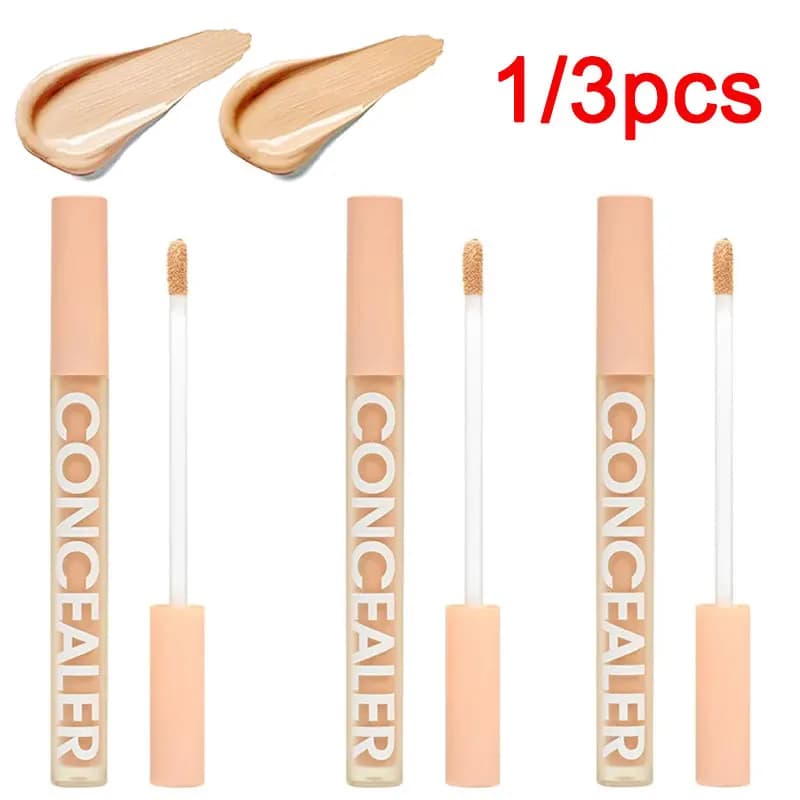 Portable Liquid Concealer Even Skin Tone Moisturizing Oil Control Concealer Invisible Pores Dark Circles Face Makeup Travel Tool