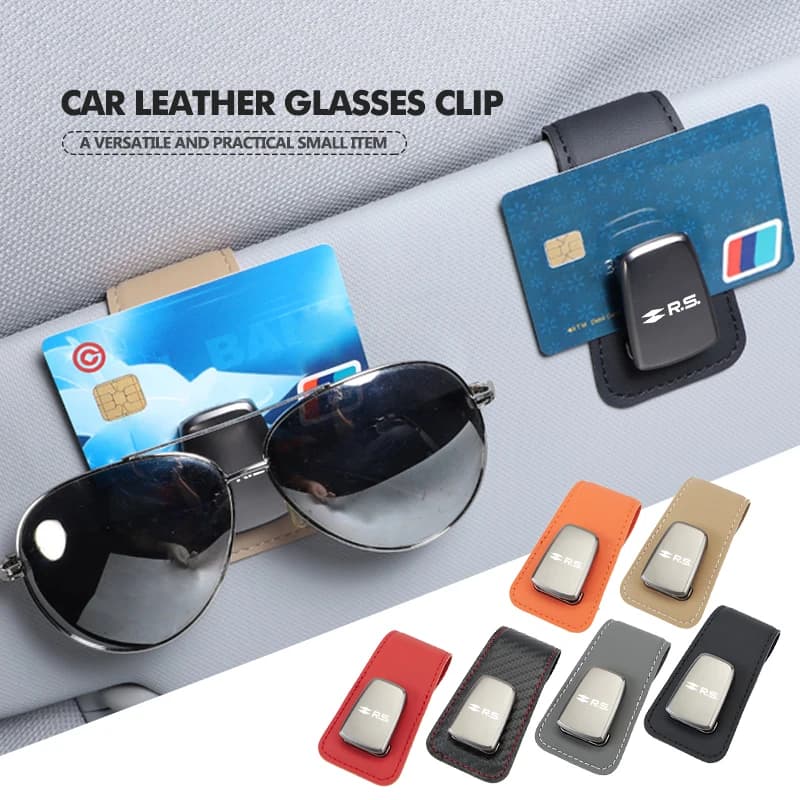 Magnetic Car Sunglasses Holder Eyeglass Hanger Ticket Card Clip For Renault Arkana Captur Twingo Talisman RS Line Logan Duster