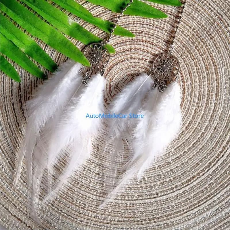 G8TE Auto Rearview Mirror Pendant Dream Catcher Interior Ornaments for Car Decoration