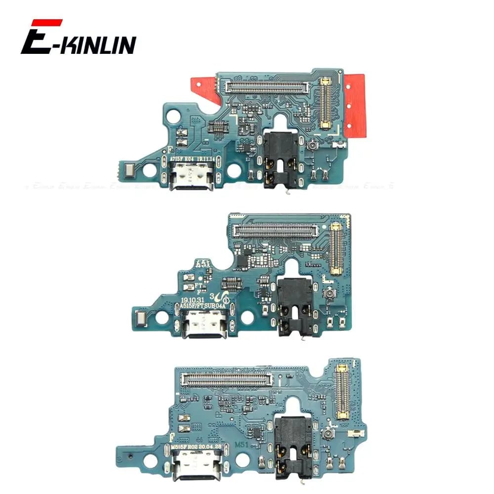 Caricabatterie rapido Dock Porta di ricarica USB Scheda plug con cavo flessibile per microfono per Samsung Galaxy M42 M51 A51 A52 A71 A72 A90
