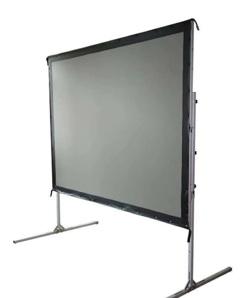 180 Inch 4:3 Quick Fold Projector Screen 4K HD Rear Projection with Flight Case for Large Outdoor Events Movie Theater