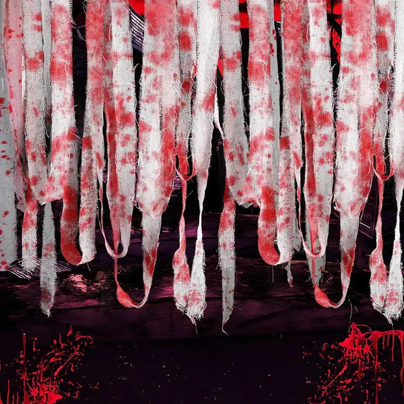 Halloween Benda di sangue artificiale Zombie Fantasma Decoratio Costume cosplay Prop Cortile esterno Camera segreta Decorazioni per la casa stregata