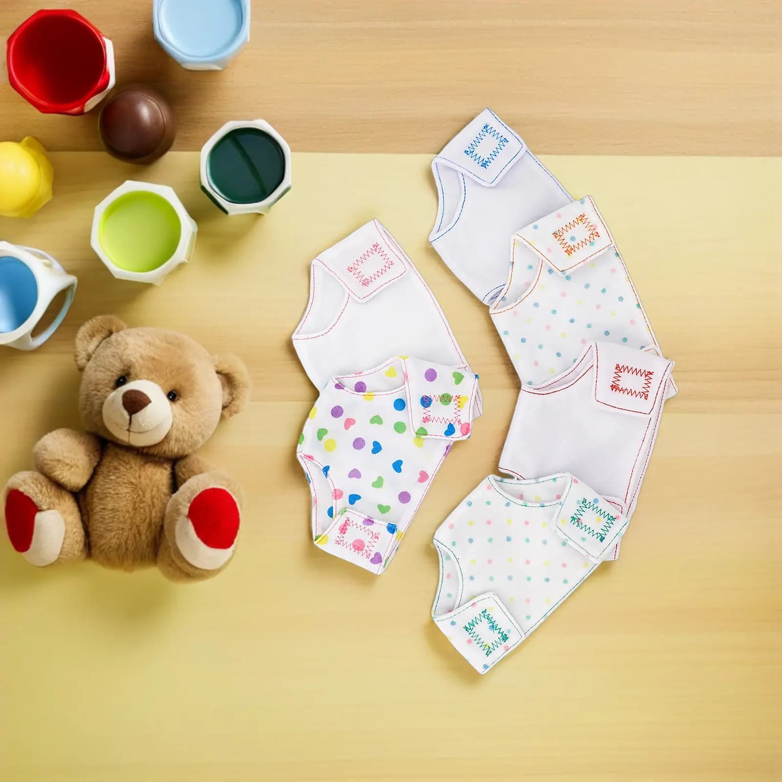 Accessori per pannolini, 6 mini mutandine per cambio pannolino, per bambole da 18 pollici, set da gioco per casa delle bambole, giocattoli per ragazze
