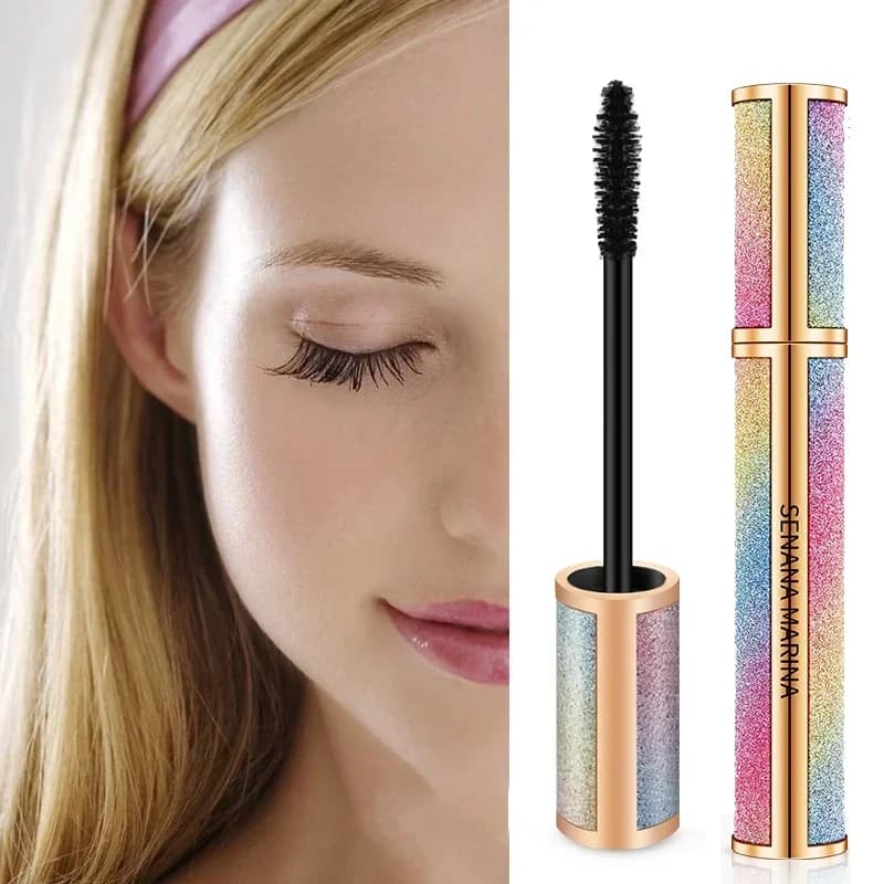 Mascara 4D Impermeabile Trucco professionale completo Arricciatura lunga Ciglia spesse Estendi cosmetici Stellati luminosi